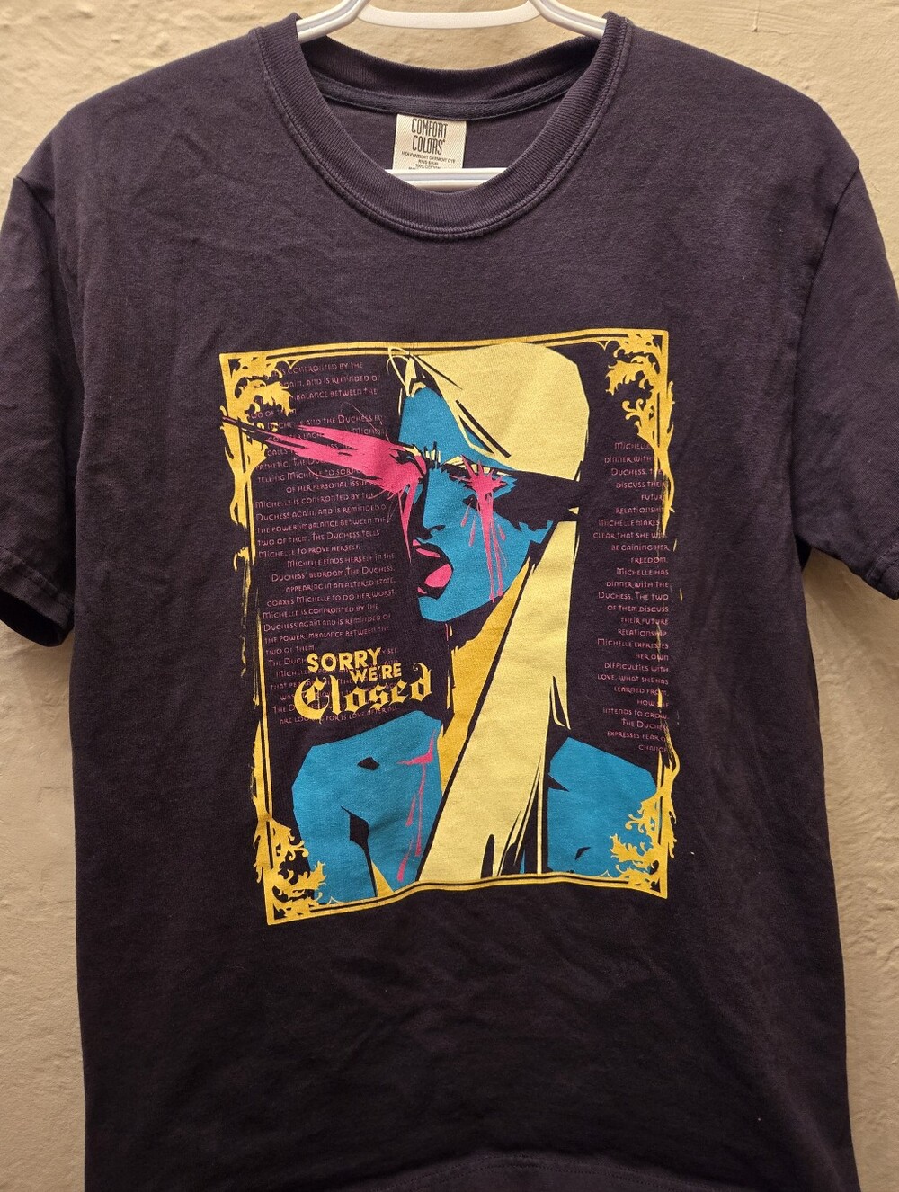 Sorry We’re Closed Graphic Tee Medium Comfort Colors Goth Horror Shirt